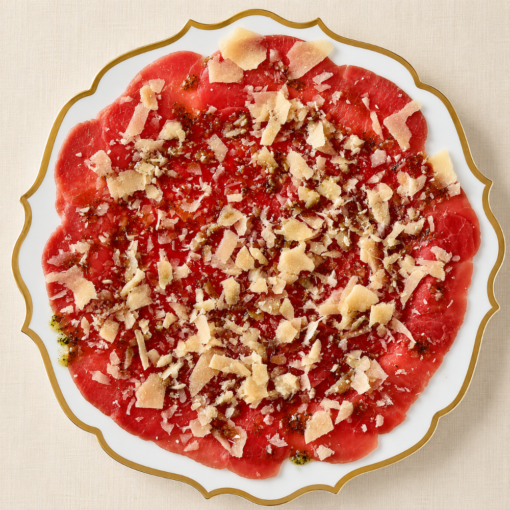 Carpaccio di Manzo servido